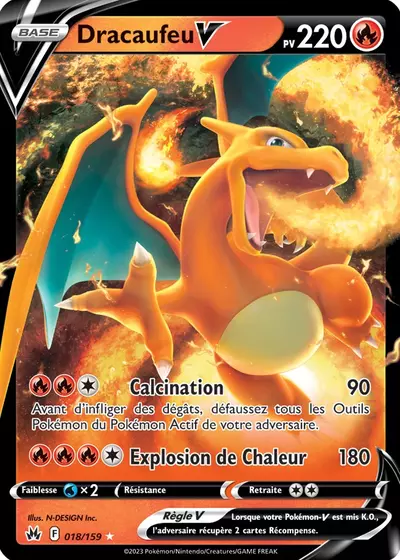 CRZ 018 159 Dracaufeu V PkmCards Fr