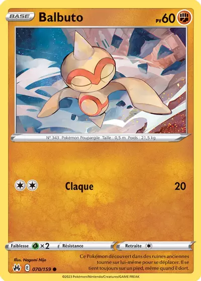 CRZ 070 159 Balbuto PkmCards Fr