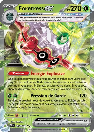 PAL 005 193 Foretress Téracristal EX PkmCards fr