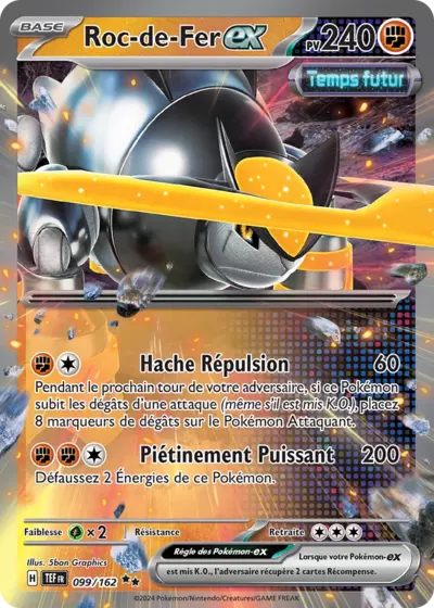 TEF 099 162 Roc De Fer EX PkmCards Fr